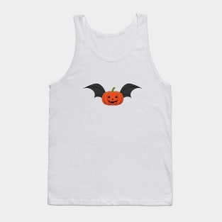 Halloween Pumpkin Bat Tank Top